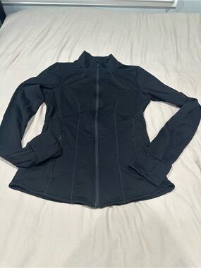 Fabletics Black Full-Zip Utility Jacket